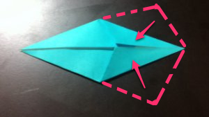 折り紙5枚をを使って星を作る手順